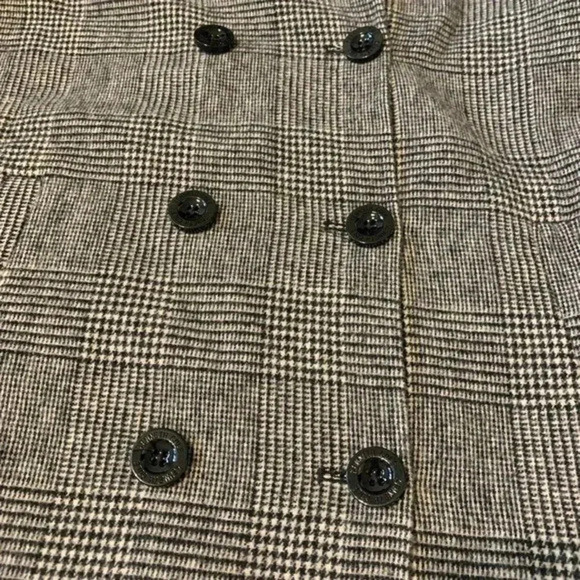 KENNETH COLE NEW YORK Houndstooth Wool Blend Coat Size S - Picture 5 of 9